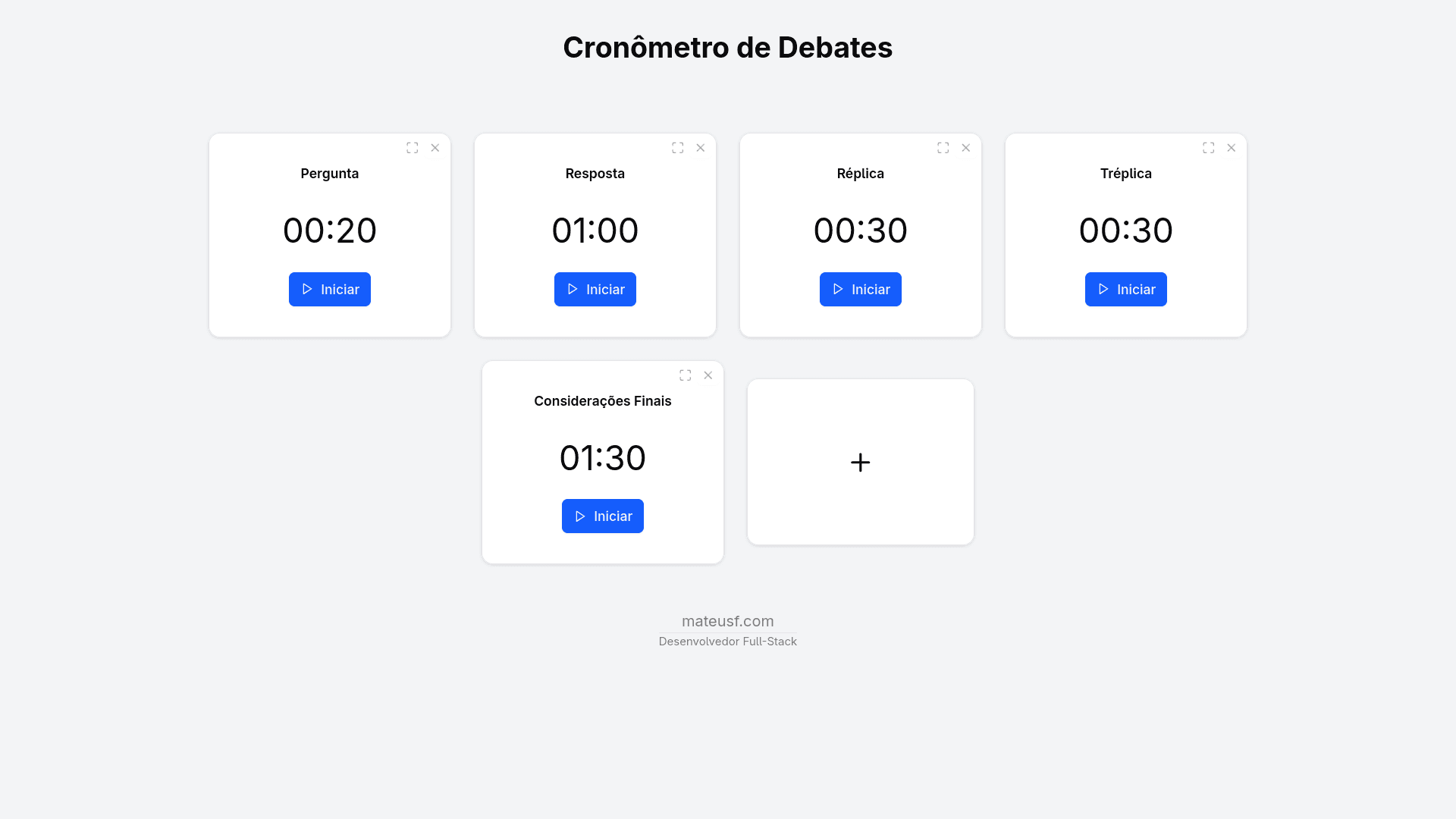 Cover of Cronometro de Debates